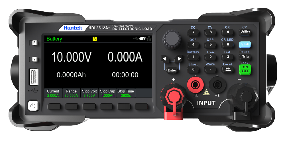 Voltage rise/fall time test function and ripple measurement function