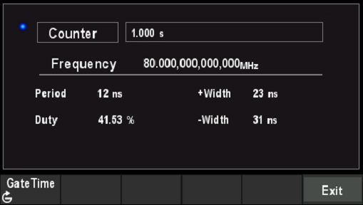 80MHz frequency meter.