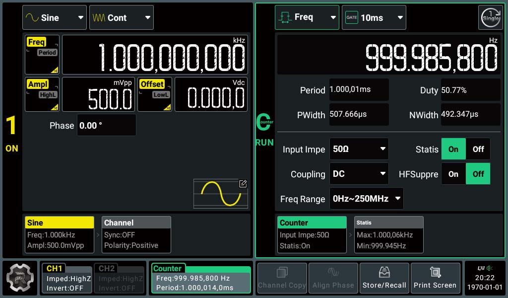 High resolution frequency meter
