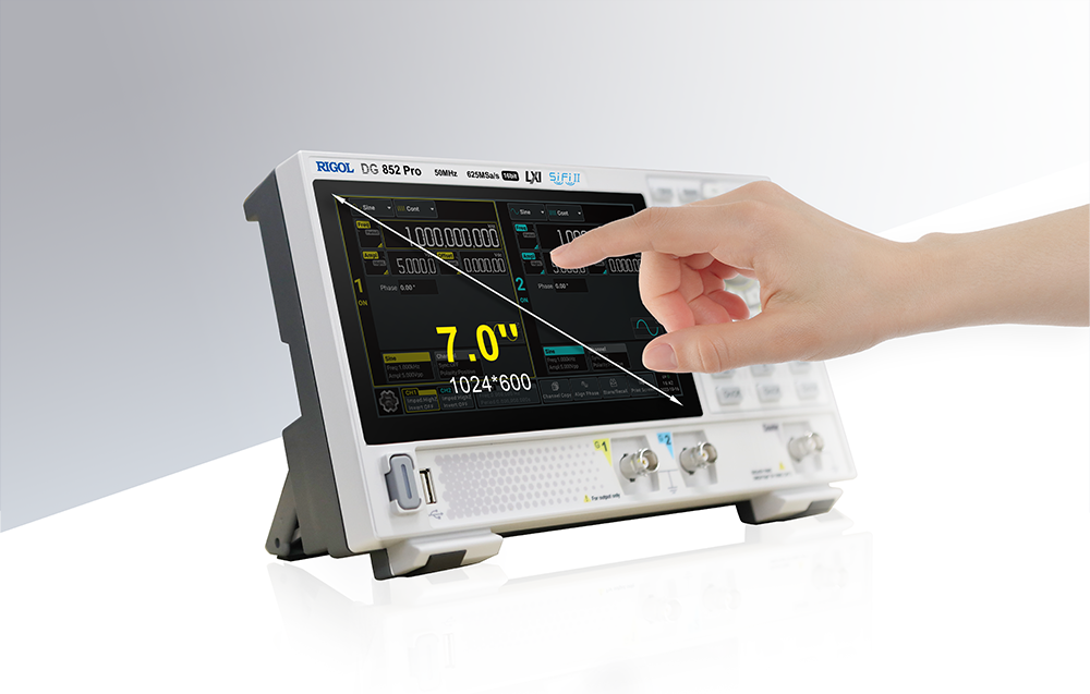 7-inch color touch screen display