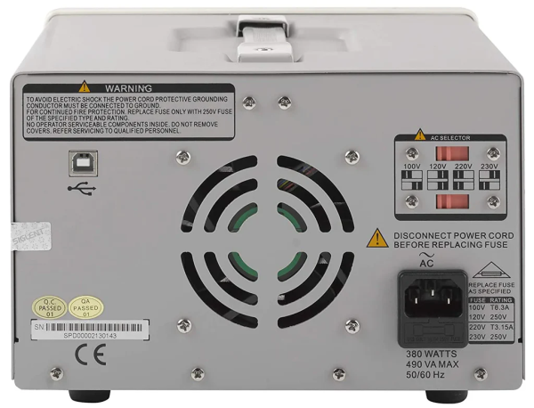 Siglent SPD3303C Programmable DC Power Supply 3-Channel 220W Triple Output Adjustable Lab Bench Power Source - Image 5