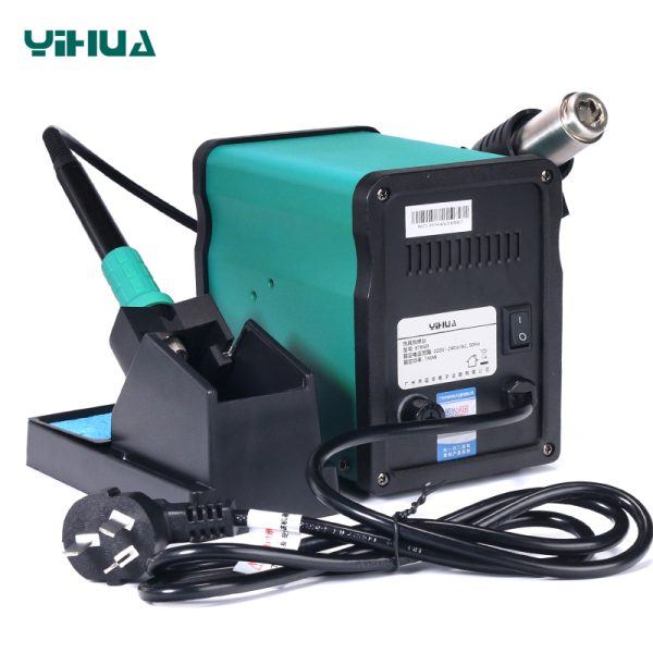 YIHUA 8786D SMD Rework Soldering Station 740W 2 in 1 Digital Display Hot Air Gun & Soldering Iron - Image 4