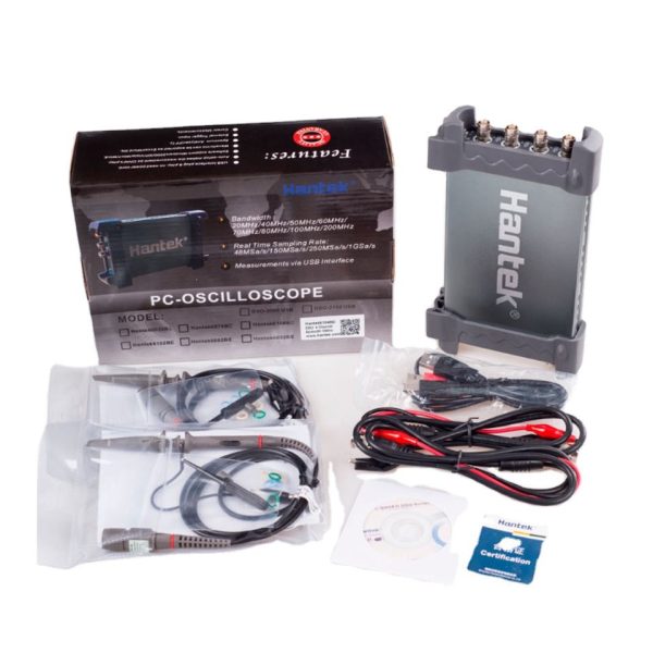 Hantek 6074BC PC USB Oscilloscope 4 Channels 70HMz 1GSa/s Powered by USB - Image 2