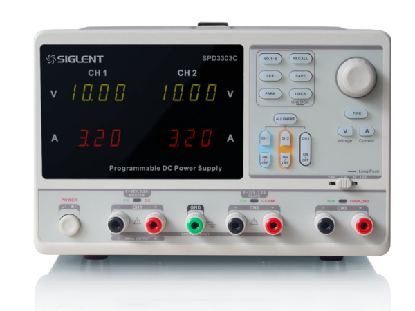 Siglent SPD3303C Programmable DC Power Supply 3-Channel 220W Triple Output Adjustable Lab Bench Power Source - Image 2