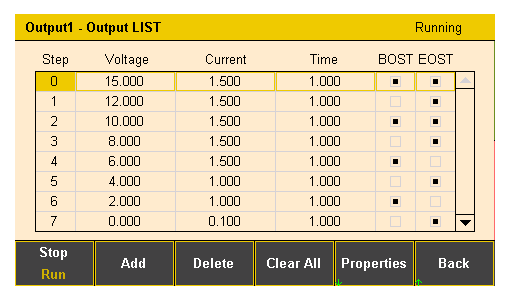 List and data recording functions