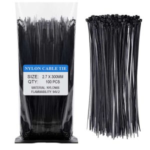 Cable Ties 2.7*300mm Black 100Pack
