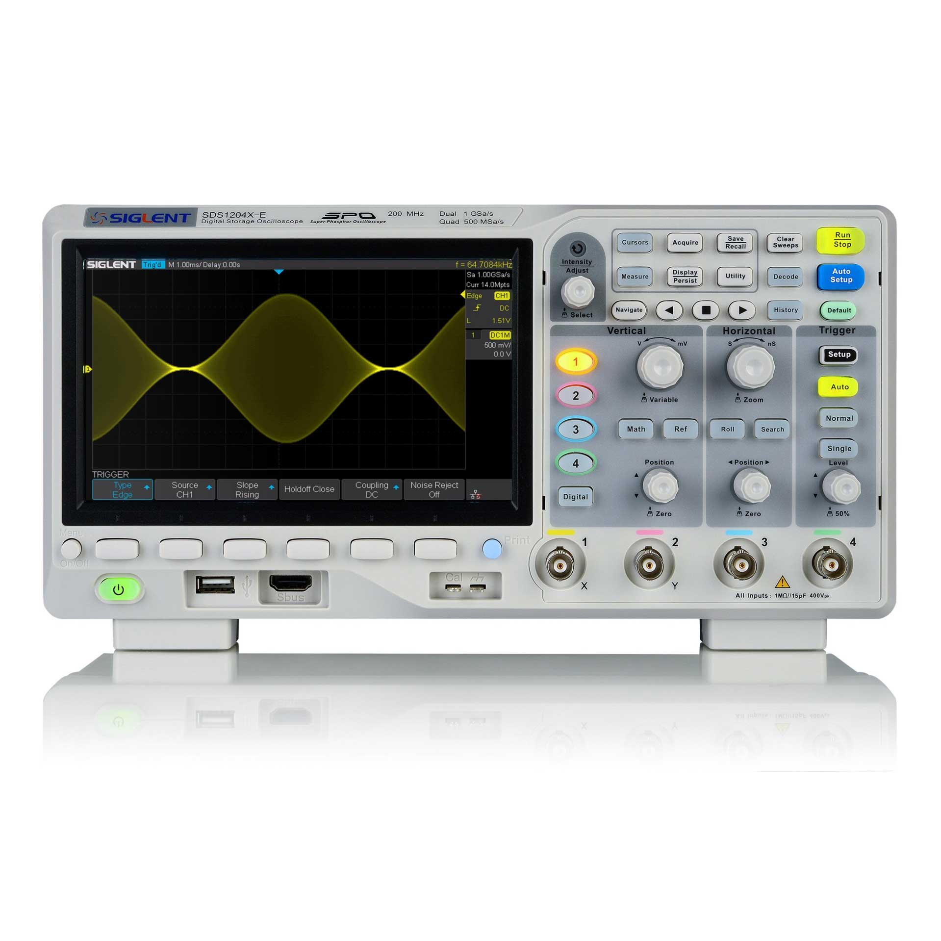 Siglent SDS1204X-E 200MHz 4CH Digital Storage Oscilloscope